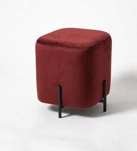 Пуф Joy на металлических ножках черного цвета