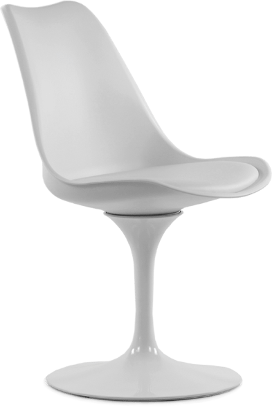 Стул Tulip style белый с белой подушкой