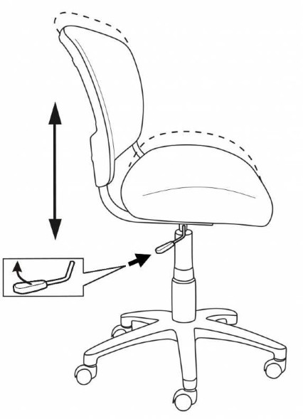 КРЕСЛО ДЕТСКОЕ БЮРОКРАТ CH-296NX/GRAFFITY