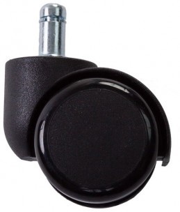 НАБОР КОЛЕС БЮРОКРАТ CASTORSET3850/PU ЧЕРНЫЙ ДЛЯ ПАРКЕТА/ЛАМИНАТА