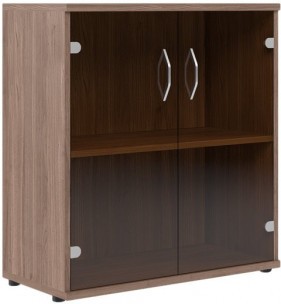 Шкаф со стеклянными дверьми СТ-3.2 Ясень Шимо 770*365*823