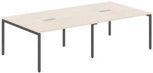 Конференц - стол XSCT 2714 Бук Тиара/Антрацит 2764х1406х750 XTEN-S