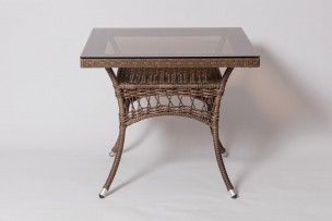 Стол для дачи уличный FM-2001, 850*850 коричневый