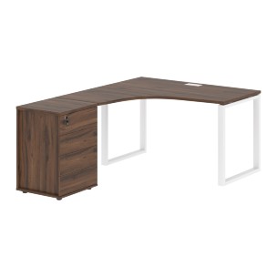 Стол эргономичный с тумбой EQCET 1318(L) 1360х1880х750 EDIS