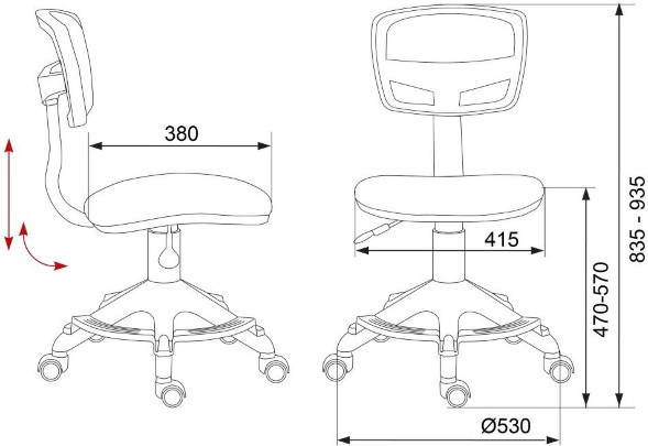 Кресло детское Бюрократ CH-299-F/абстракция