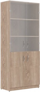 Шкаф комбинированный SR-5W.2 Дуб Сонома светлый 770х375х1815 SIMPLE