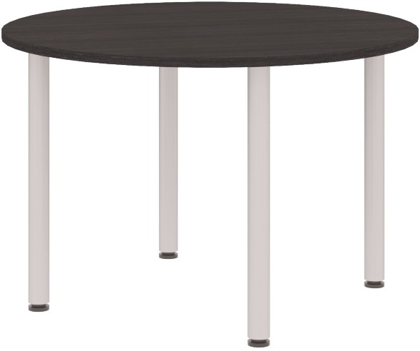 Конференц - стол круглый XRT 120 Дуб Юкон/Алюминий 1200х1200х750 XTEN
