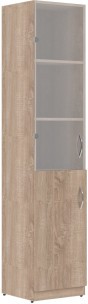 Шкаф колонка комбинированая SR-5U.2(L) Дуб Сонома светлый 386х375х1815