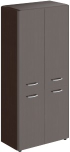 Шкаф средний с глухими малыми дверьми и обвязкой DMC 85.3 Венге Магия 892х470х1185