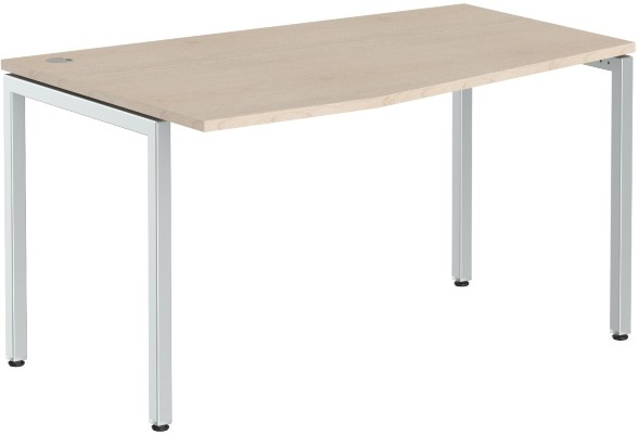 Стол эргономичный XSCT 149(L) Бук Тиара/Алюминий 1400х900х750