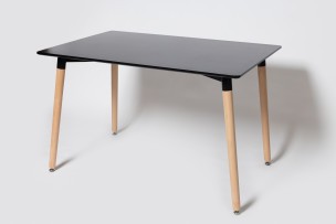 Стол Oslo Rectangle BK, 120х80 см