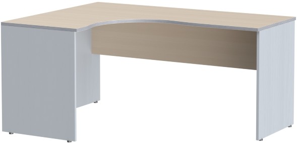 Стол криволинейный СА-4Л Беларусь Клен/Металлик 1600*1200(600)*755 IMAGO