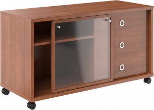 Тумба мобильная с дверью купе B 202.2 Орех Гарда 1200х500х650