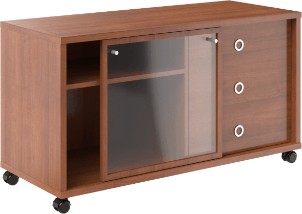 Тумба мобильная с дверью купе B 202.2 Орех Гарда 1200х500х650