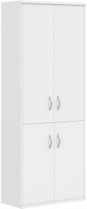 Шкаф с глухими средними и малыми дверми СТ-1.3 Белый 770*365*1975
