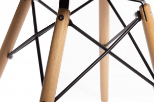 Стул DSW leather серый